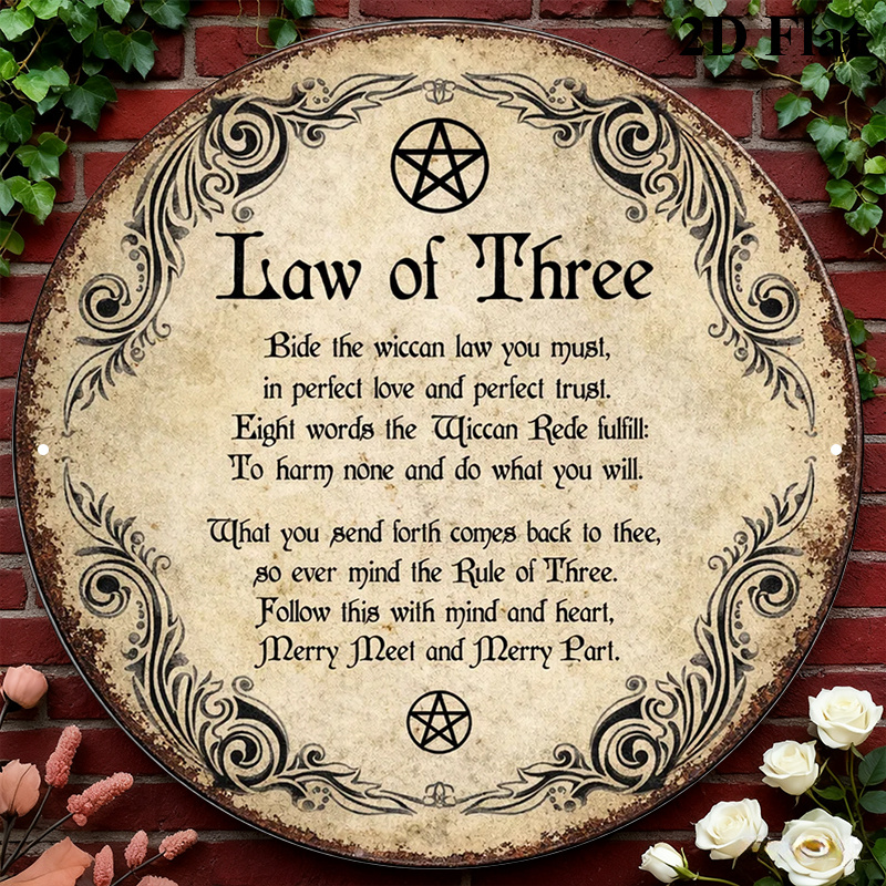 Art & Craft Jojo - CIFBUY Vintage Wicca Triple Goddess Aluminum