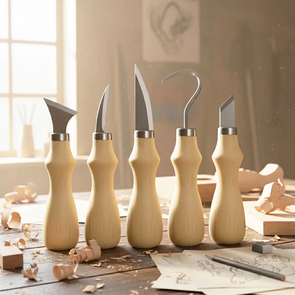 5Pcs Wood Carving Tools Set,Cu - Craft Art Set review and price