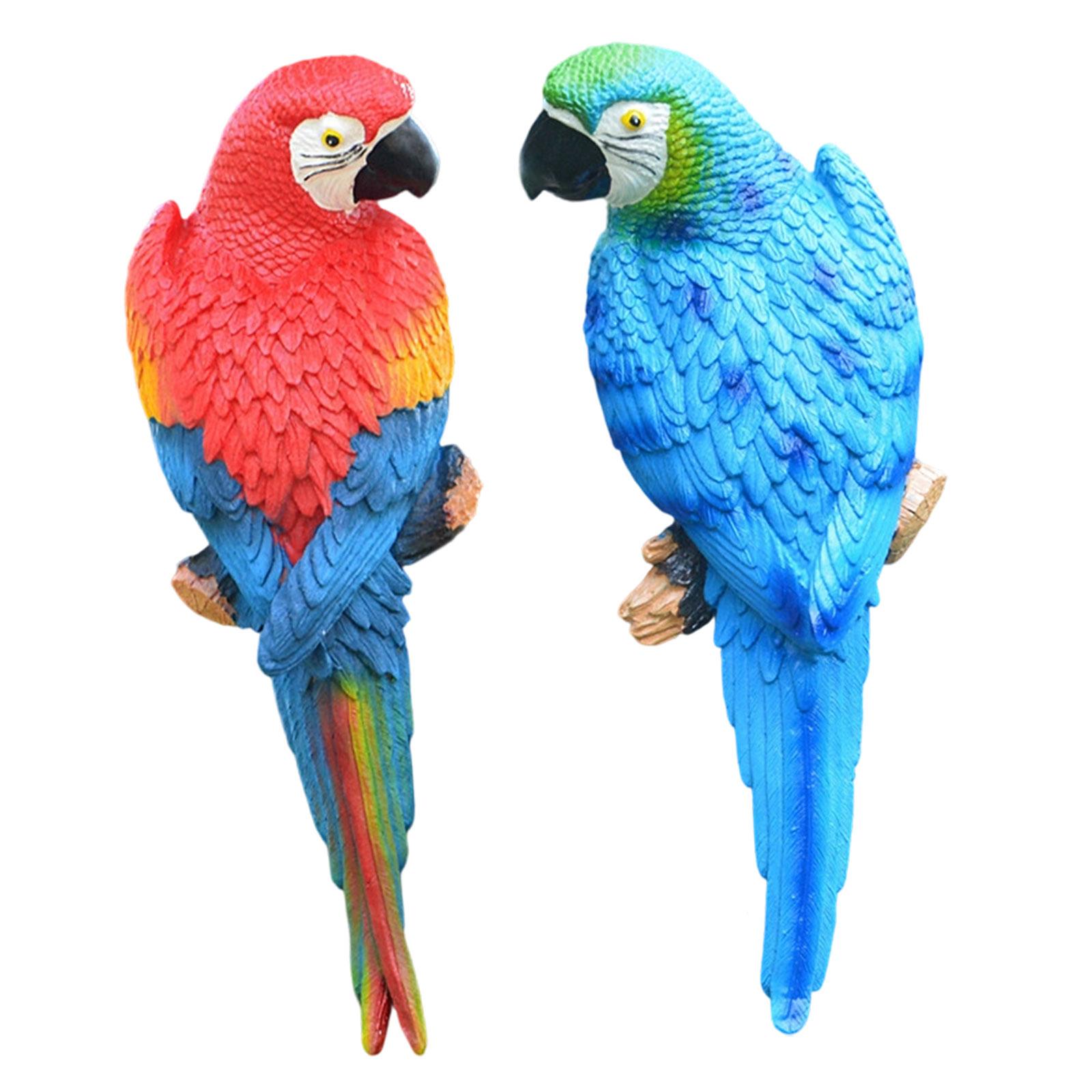 2 Pieces Parrot Figurines Yard - Art Craft Tree review and price