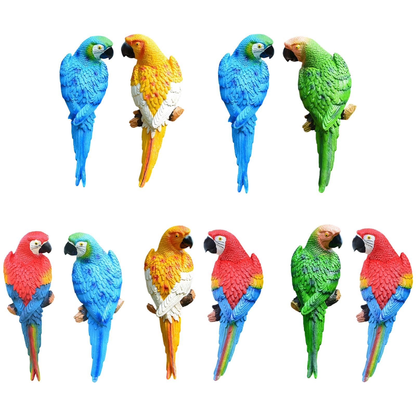 2 Pieces Parrot Figurines Yard - Art Craft Tree review and price