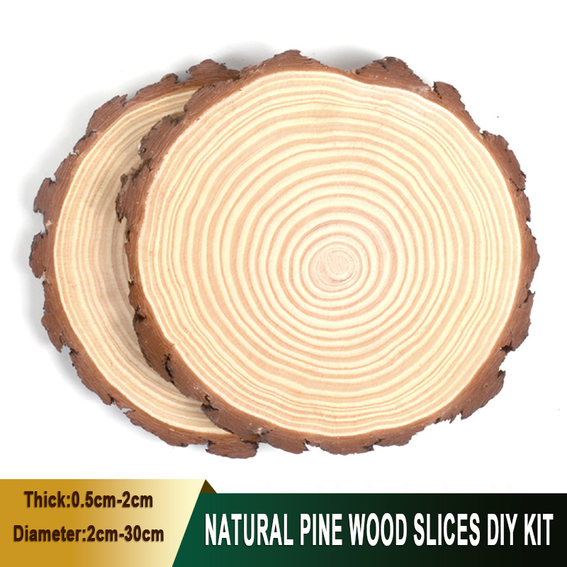 1-30Pcs Natural Pine Wood Slic - Art Craft Tree review and price