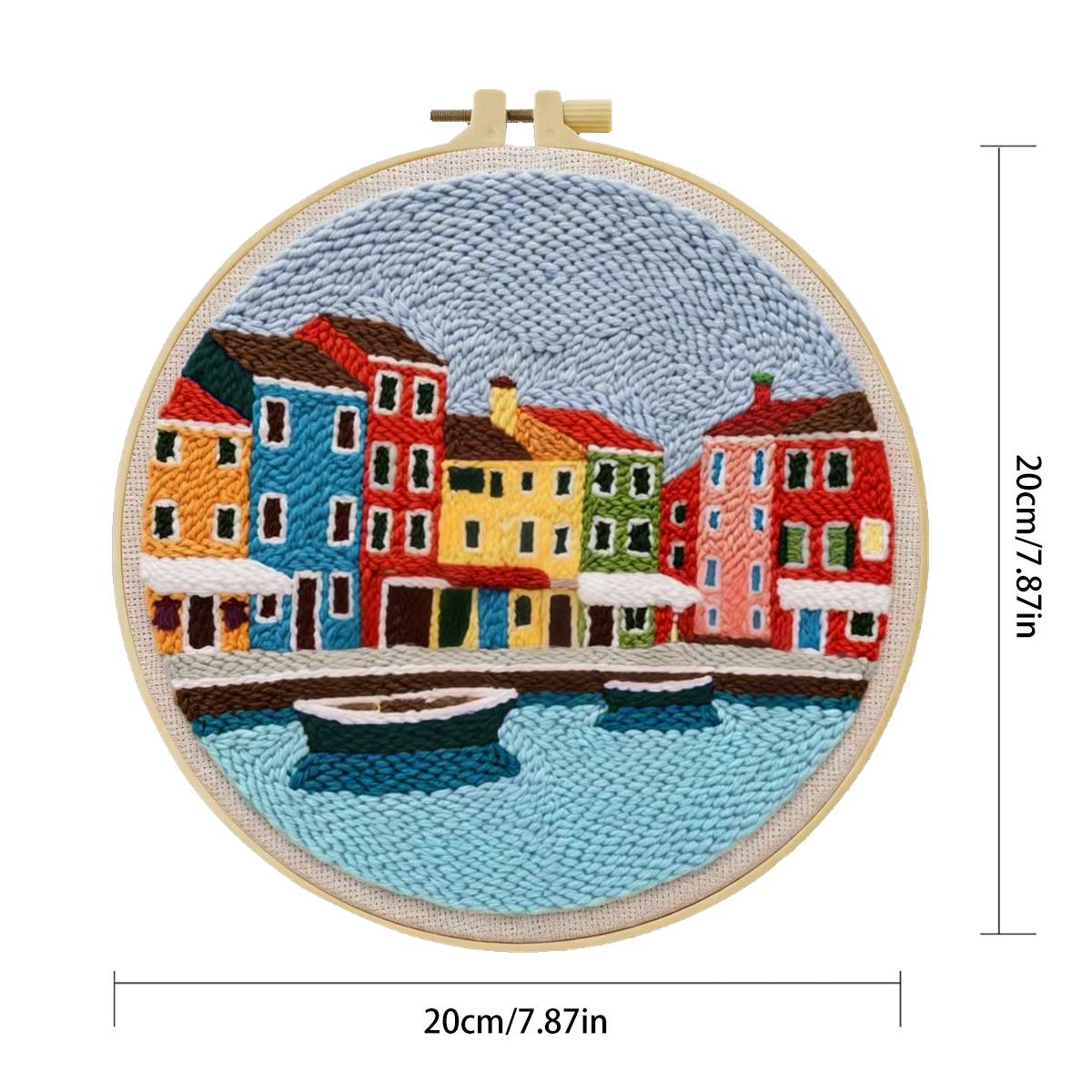 20X20CM/7.87inch House Punch N - Punch Needle Kit review and price