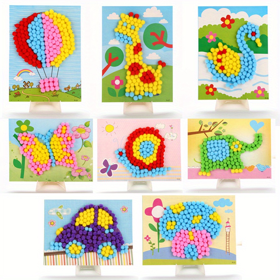 2pcs 16x21cm Colorful Pom-Pom  - Unique Art Craft review and price