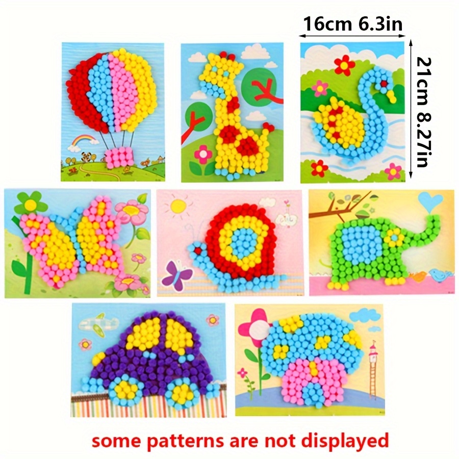 2pcs 16x21cm Colorful Pom-Pom  - Unique Art Craft review and price