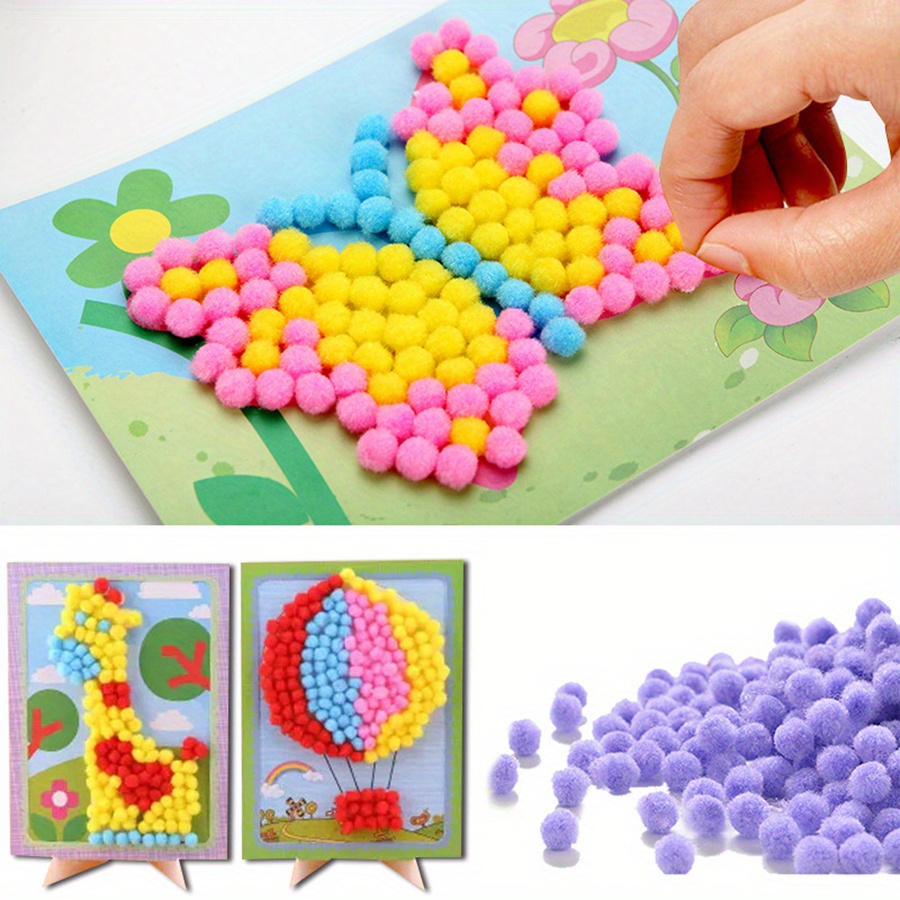 2pcs 16x21cm Colorful Pom-Pom  - Unique Art Craft review and price