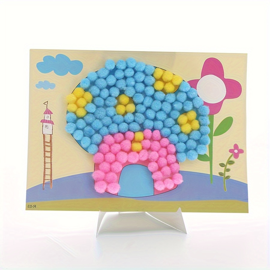 2pcs 16x21cm Colorful Pom-Pom  - Unique Art Craft review and price