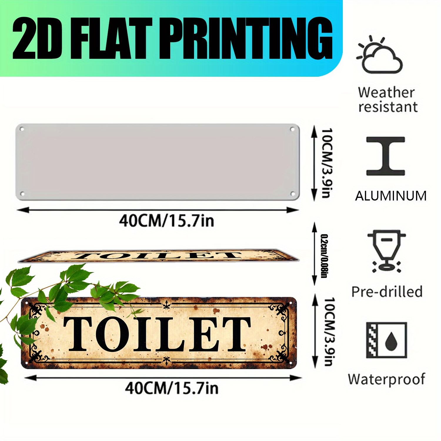 2D Flat, Vintage Aluminum Wall - Art Craft Kitchen review and price