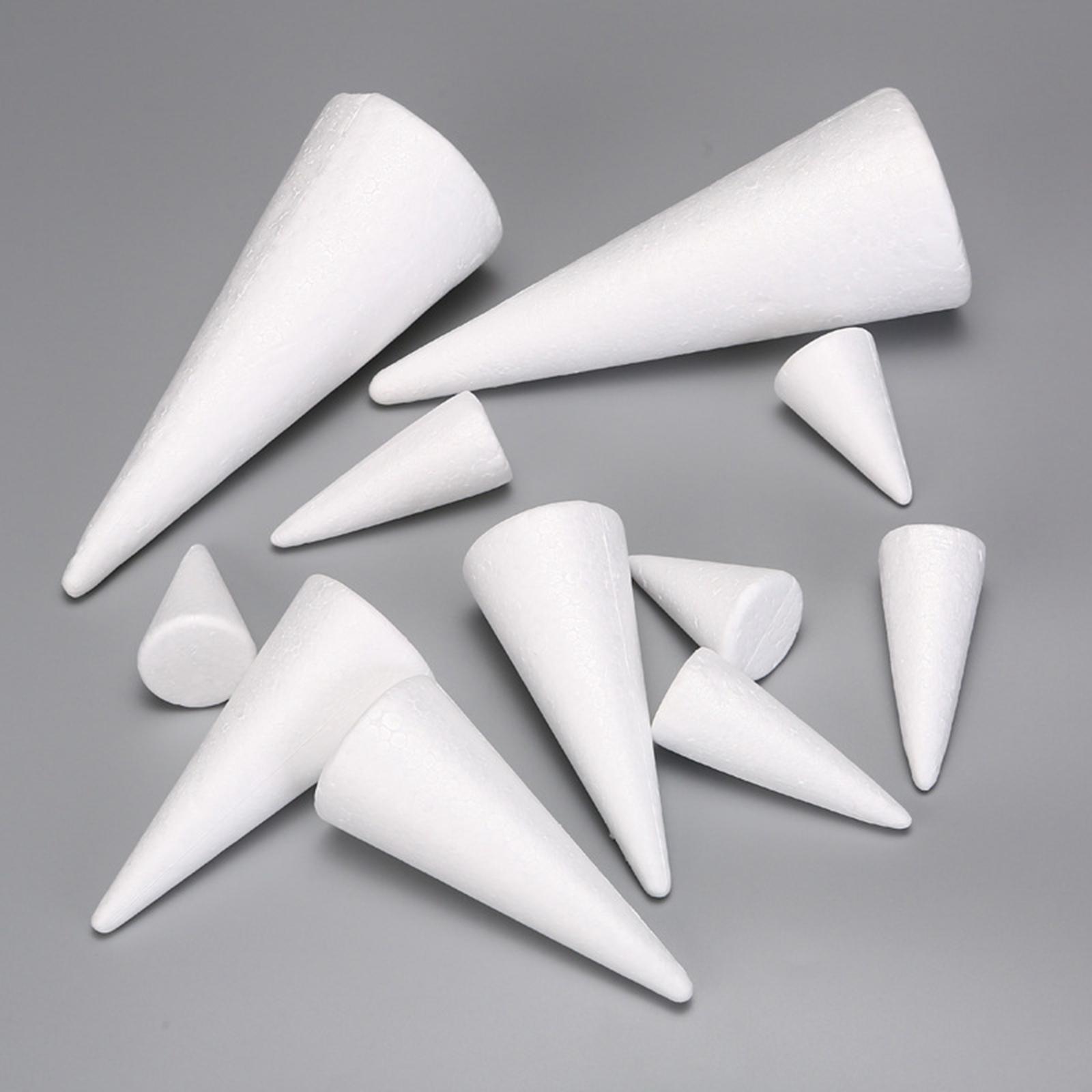 15Pcs Craft Foam Cones White P - Art Craft Tree review and price