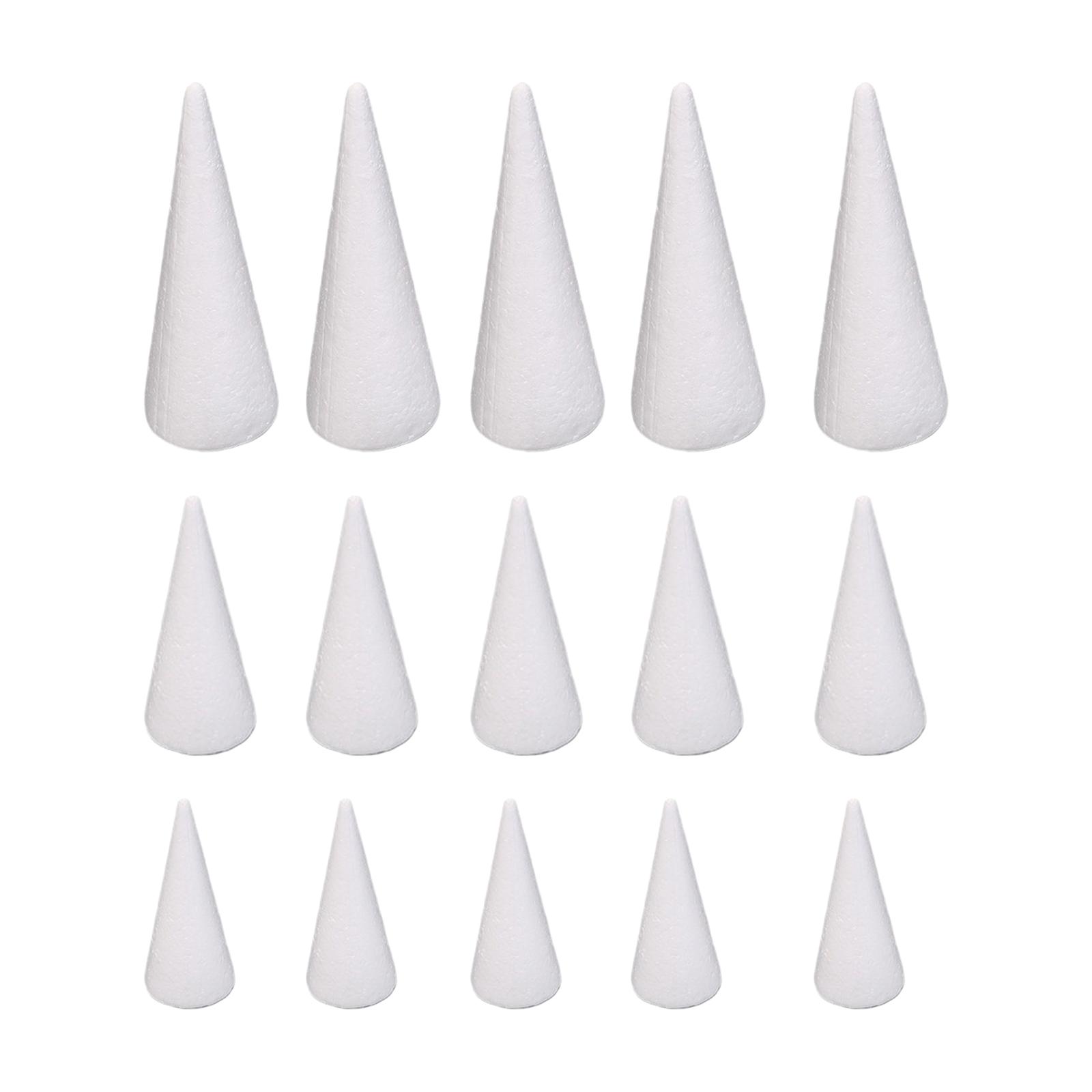 15Pcs Craft Foam Cones White P - Art Craft Tree review and price