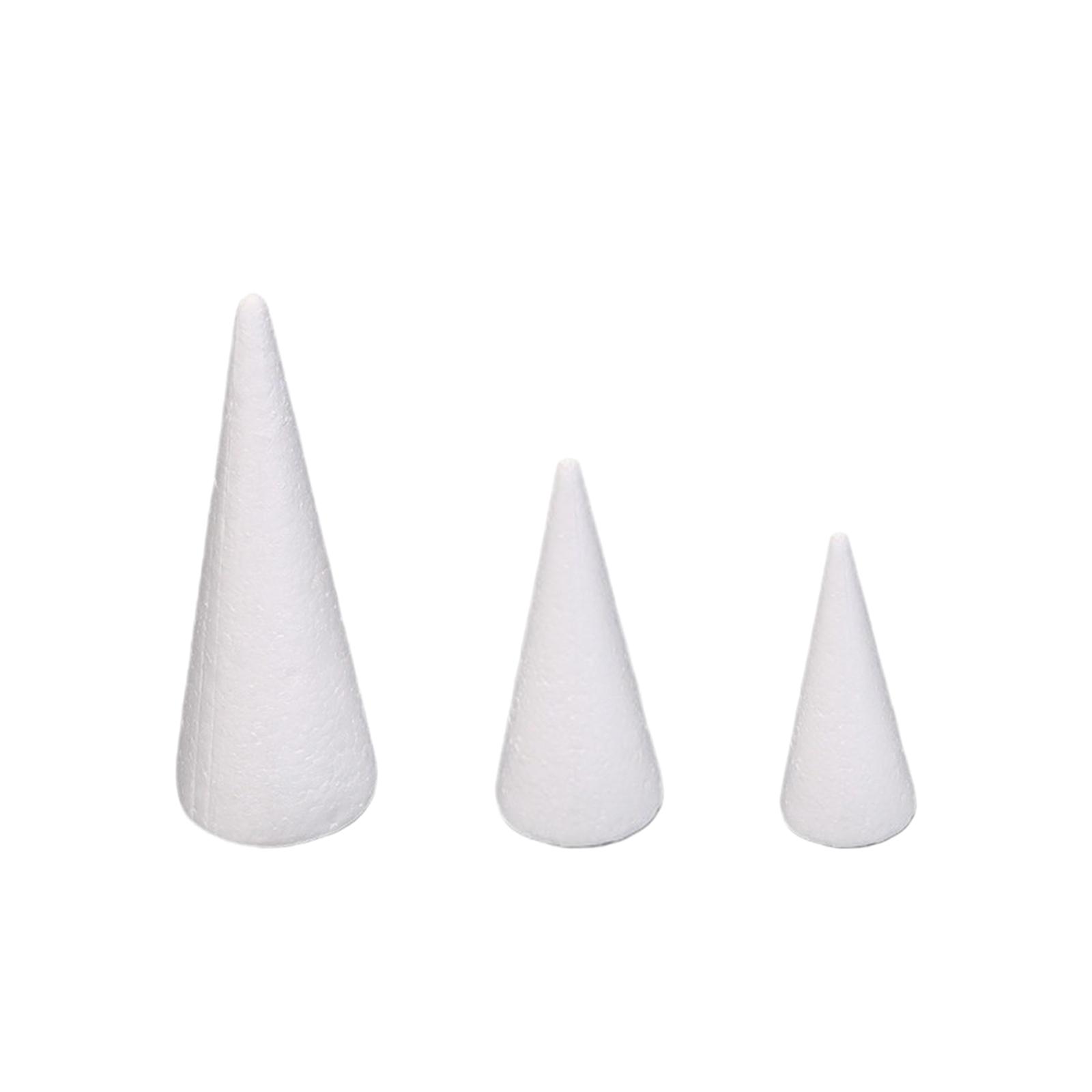 15Pcs Craft Foam Cones White P - Art Craft Tree review and price