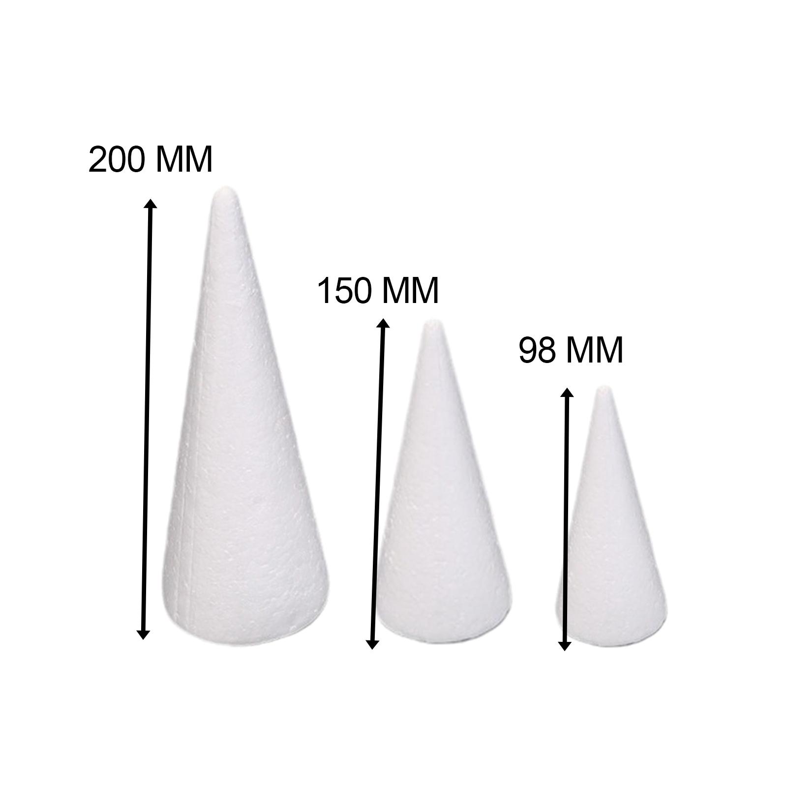 15Pcs Craft Foam Cones White P - Art Craft Tree review and price