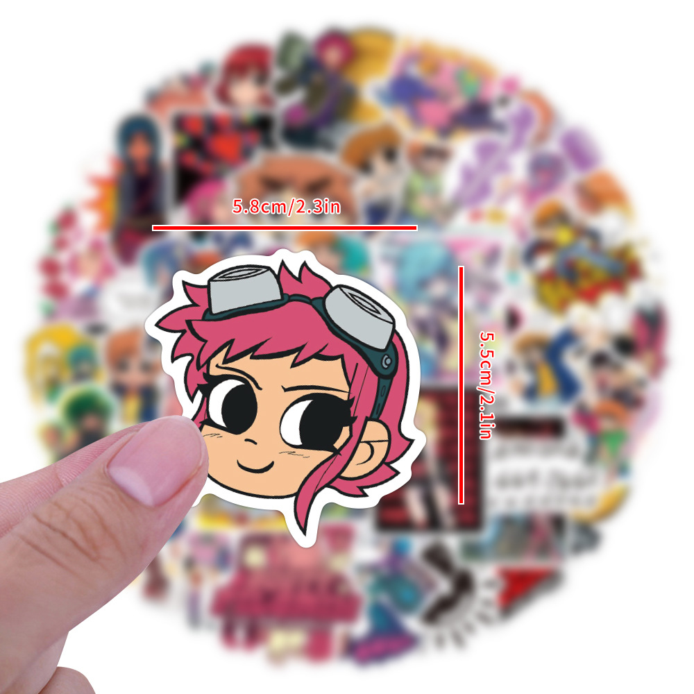 55pcs Cute Scott Pilgrim stick - Artwork Craft review and price