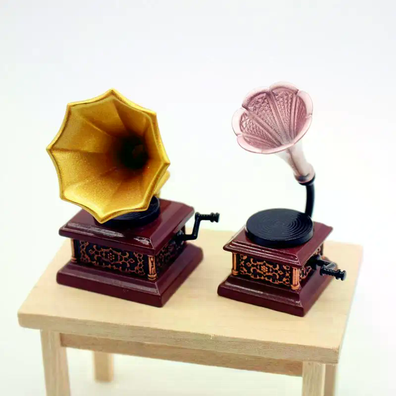 Dollhouse Vintage Phonograph M - Art Craft House review and price