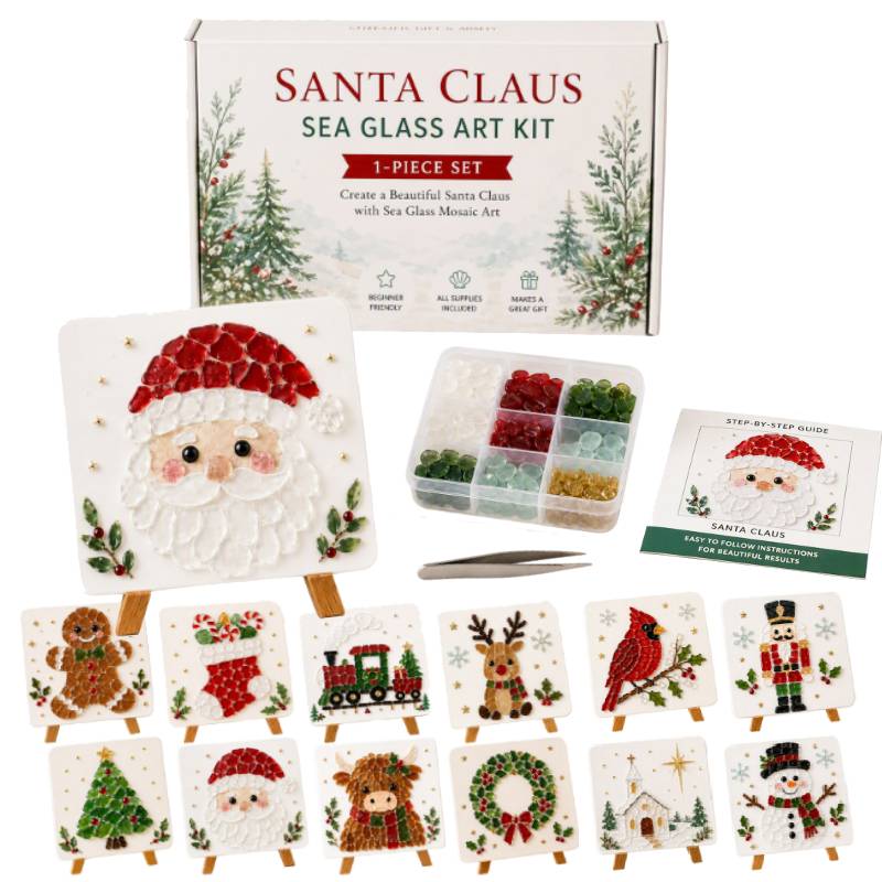 10x10cm Sea Glass Christmas Tr - Art Craft Tree review and price