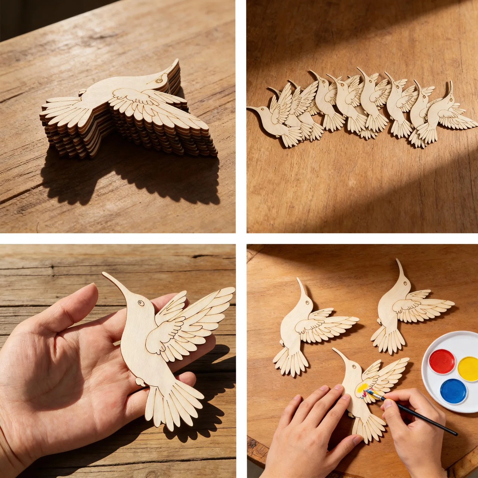 10pcs Unfinished Wood Animal B - Craft Art Set review and price