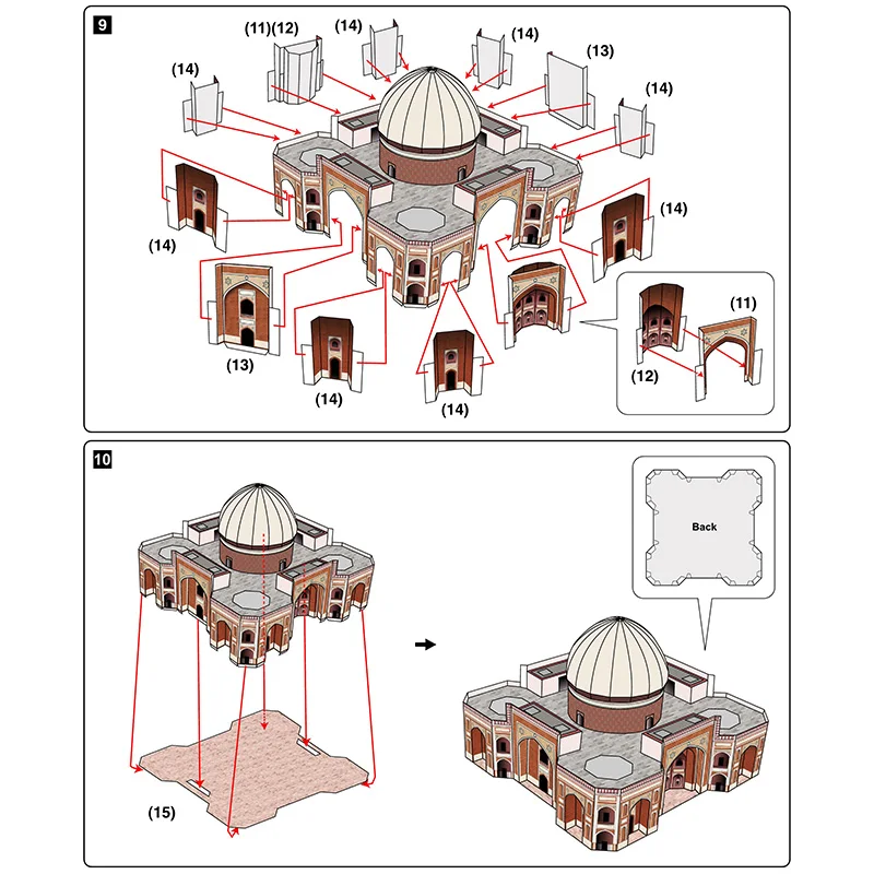 India Humayun's Tomb Mini 3D P - Art Craft India review and price