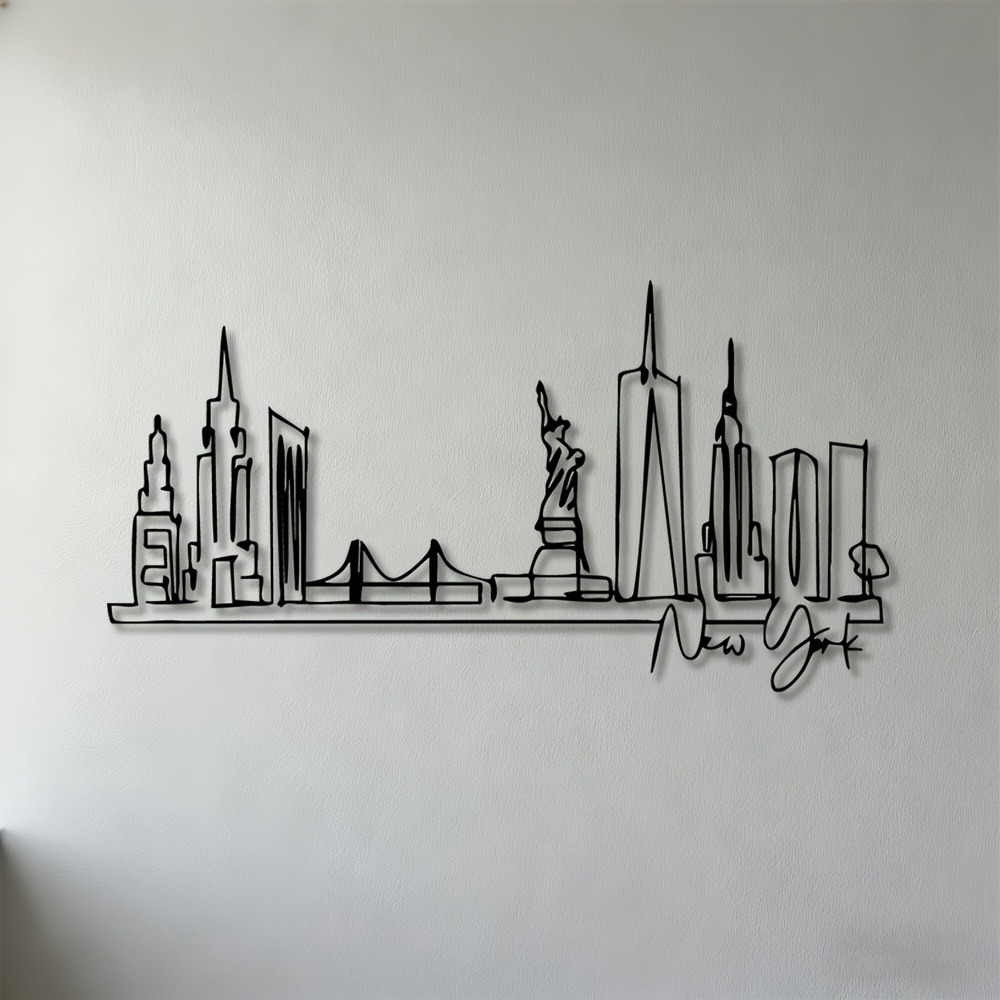 CIFBUY Metal Wall Art NYC Skyl - Art Craft Nyc review and price