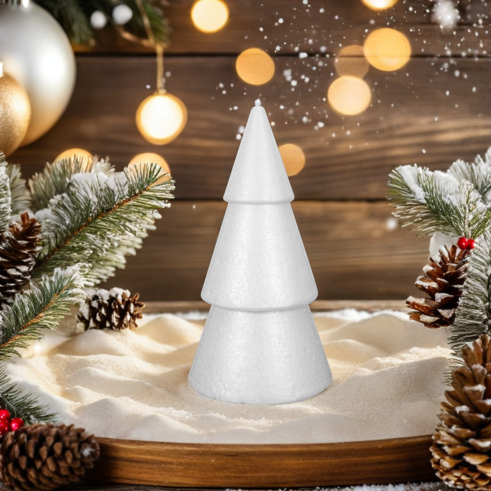 6 Pcs Decor Cone Shape Craft F - Art Craft Tree review and price