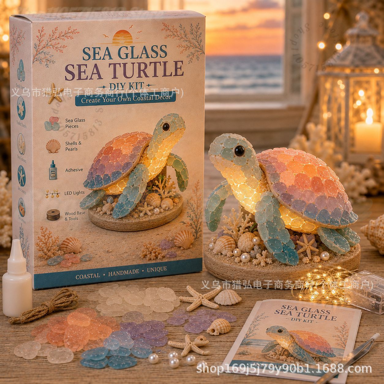 DIY Sea Glass Jellyfish Light  - Craft Art Set review and price