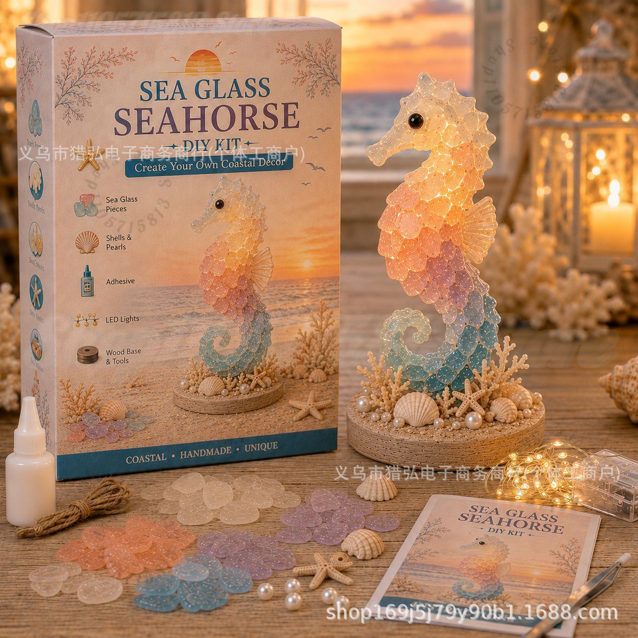 DIY Sea Glass Jellyfish Light  - Craft Art Set review and price